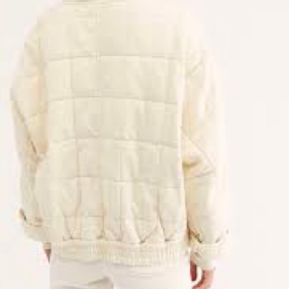 Free people quilt coat white